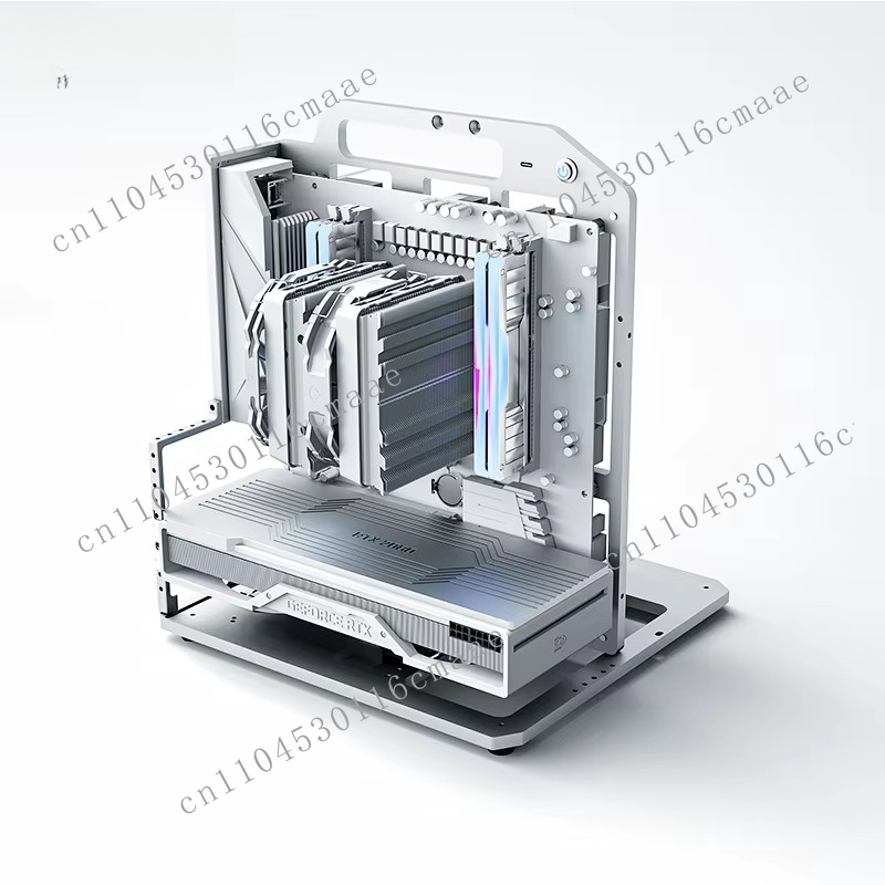 Gaming Accessories Rack - 커스텀 미드타워 오픈 프레임 PC 케이스