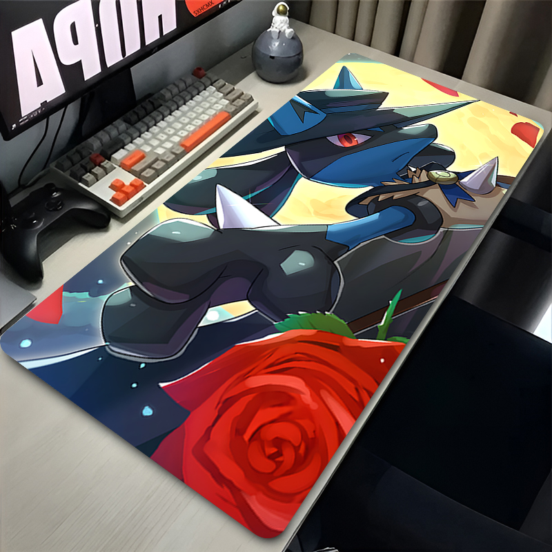 마우스 패드 멋진 애니메이션 P-포켓몬 루카리오 마우스 - Gaming Accessories Cheap 리뷰 및 가격