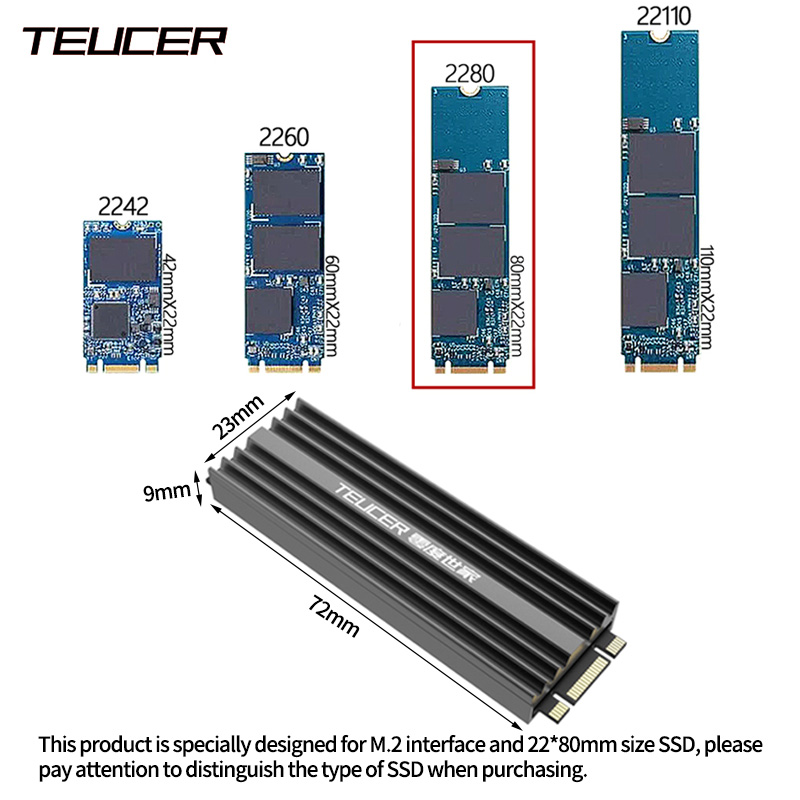 TEUCER M2 SSD 방열판 NVME 2280 솔리 - M2 Heatsink Cooler 리뷰 및 가격