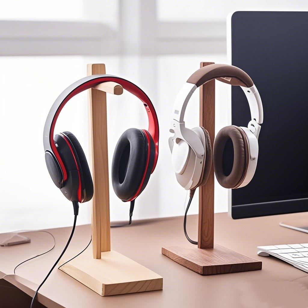 나무 헤드폰 스탠드 이어폰 디스플레이 랙 행거 브래킷  - Gaming Accessories Rack 리뷰 및 가격