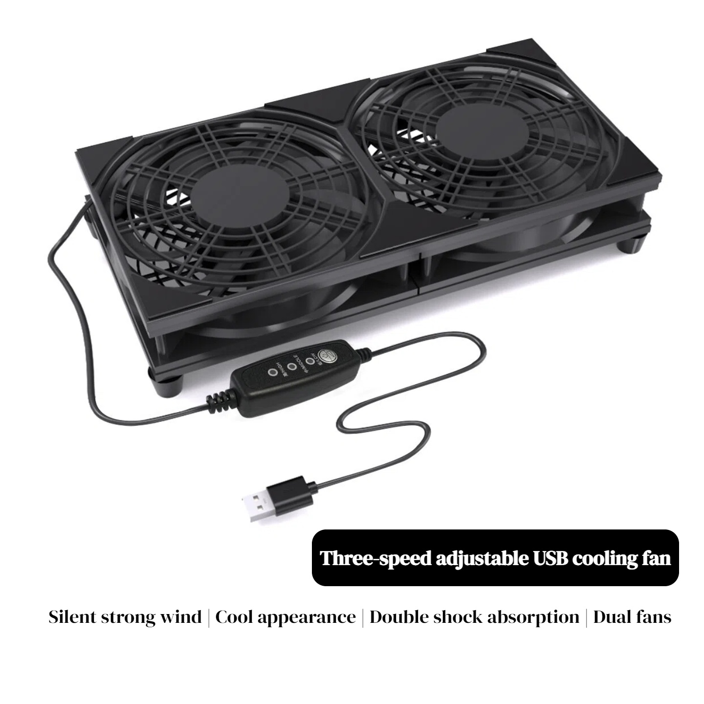 3단 속도 조절 기능이 있는 듀얼 USB 냉각 팬 |  - Gaming Accessories Rgb 리뷰 및 가격