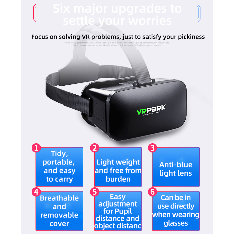 가상 현실 헬멧 VR 안경 3D 헤드셋 휴대폰 렌즈 고 - Virtual Gaming Accessories 리뷰 및 가격