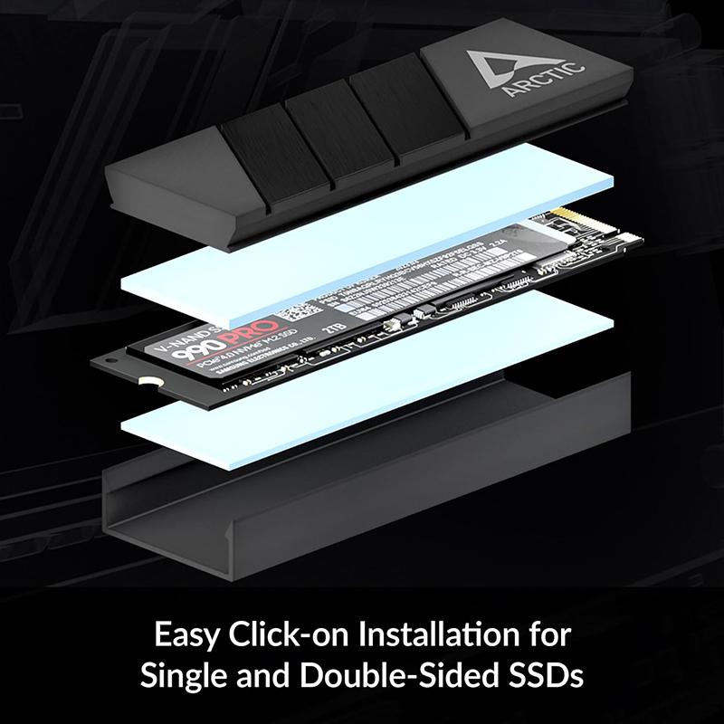 M.2 2280 SSD용 ARCTIC M2 Pro 블랙 - M2 Heatsink Cooler 리뷰 및 가격