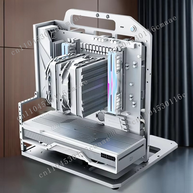 커스텀 미드타워 오픈 프레임 PC 케이스 m-atx 게 - Gaming Accessories Rack 리뷰 및 가격
